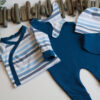 Babyset mit  Baby Wickelshirt, Babyshirt, Babyoberteil, Babypulli, Wickelpulli